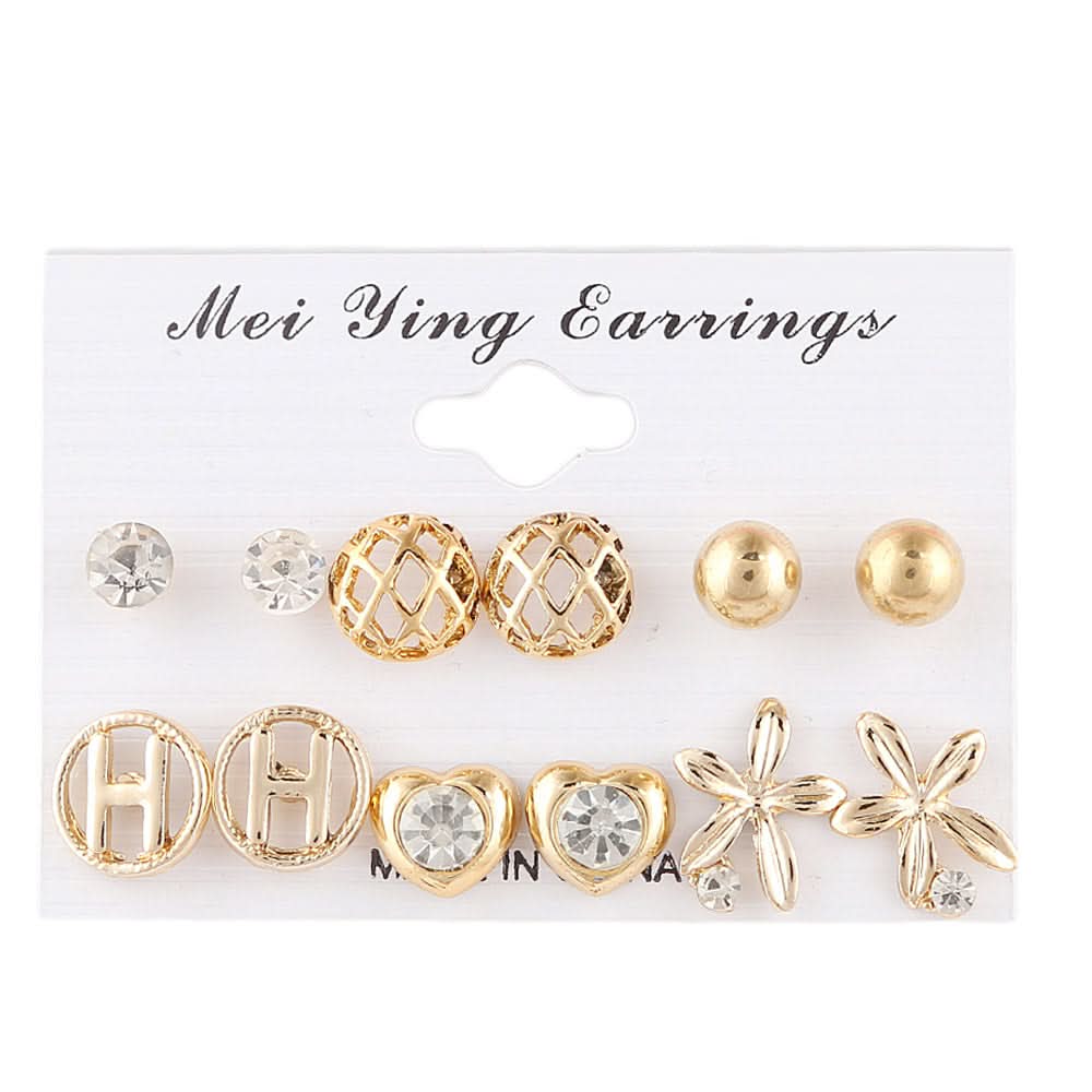 Girl's Fancy Ear Tops - Golden - test-store-for-chase-value