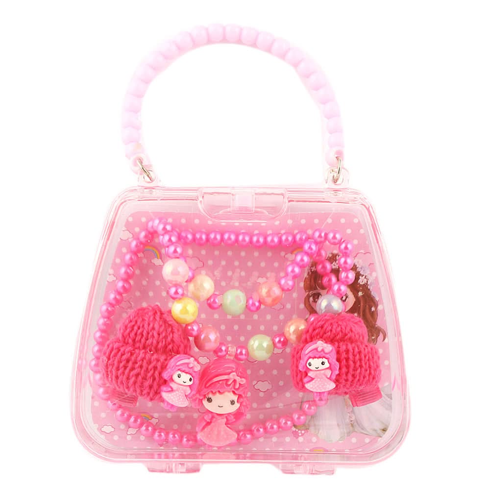 Girls Mala Gift Set - Dark Pink, Kids, Jewellery Sets, Chase Value, Chase Value