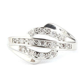 Women's Fancy Studded Ring - Silver - test-store-for-chase-value