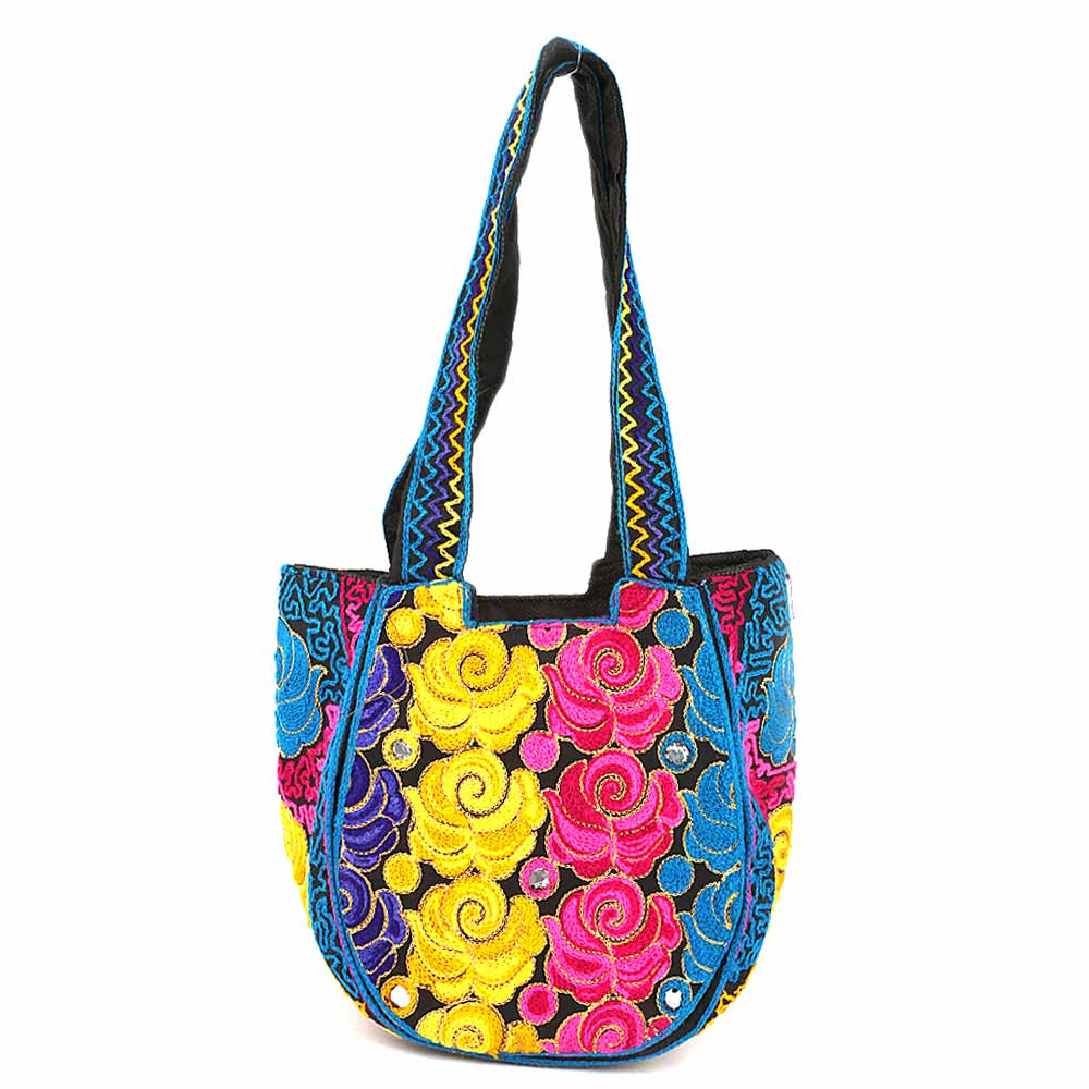 Women's Embroidered Shoulder Handbag - Black, Women, Bags, Chase Value, Chase Value