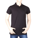 Men's Half Sleeves Polo T-Shirt - Black, Men, T-Shirts And Polos, Chase Value, Chase Value