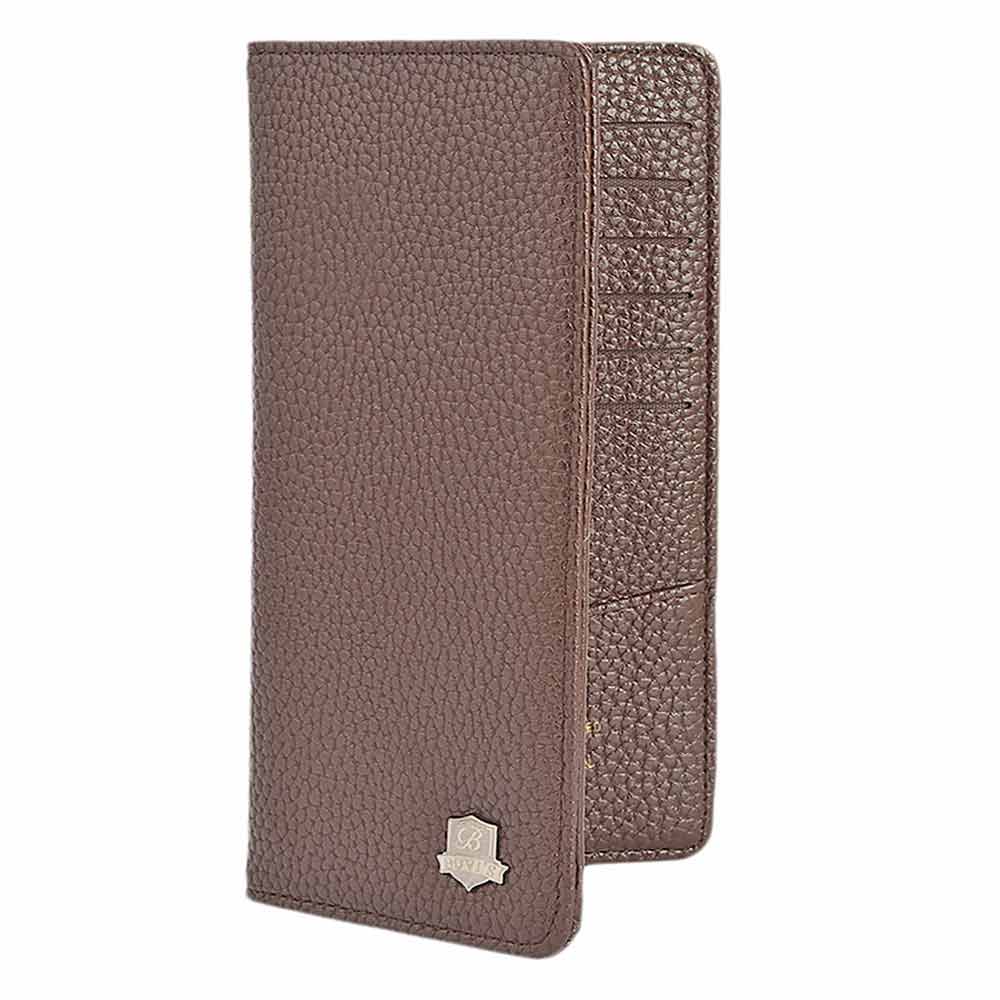 Men's Cheque Book Wallet - Coffee, Men, Wallets, Chase Value, Chase Value