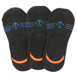 Men's Loafer Socks Pack Of 3 (Z260) - Dark Grey - test-store-for-chase-value