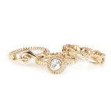 Women's Fancy Stone Ring - Golden - test-store-for-chase-value