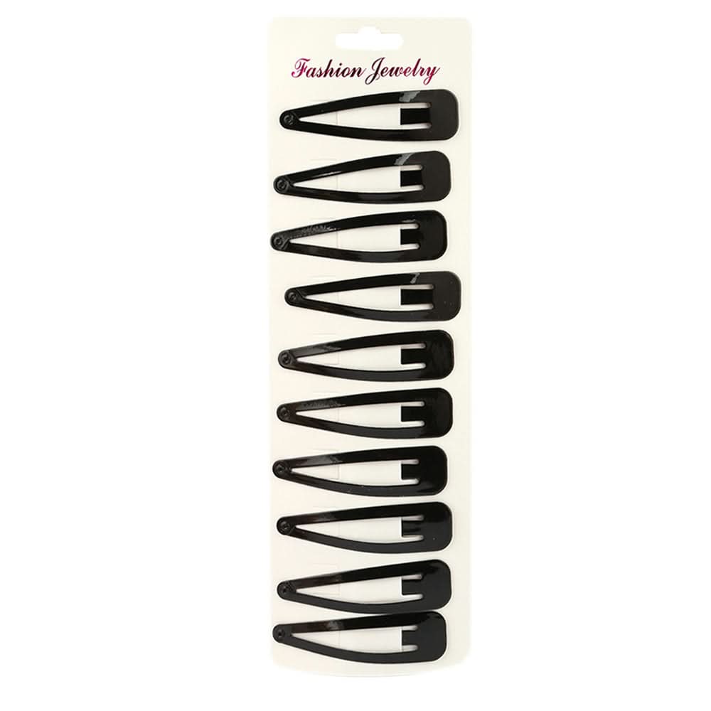 Girls Hair Pins 10 Pcs - Black, Kids, Hair Accessories, Chase Value, Chase Value