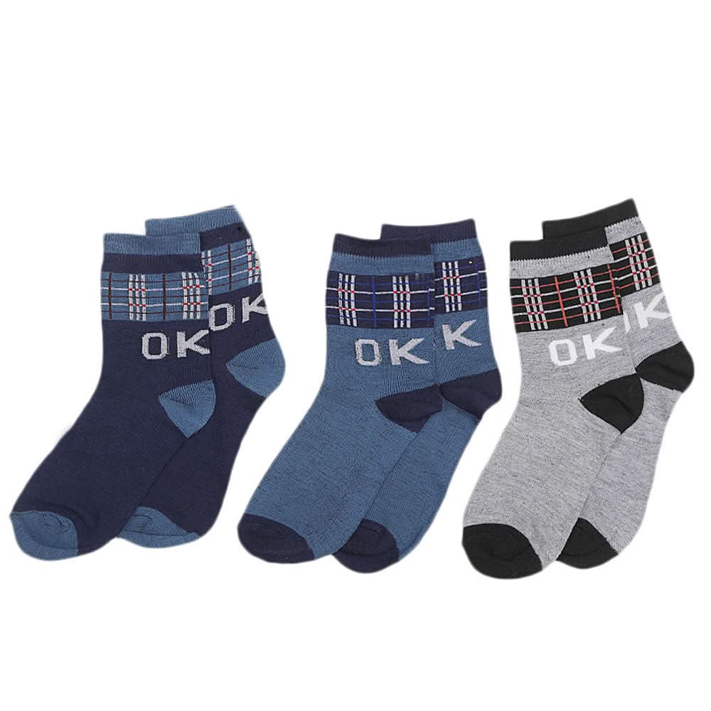 Kids Socks Pack Of 3 - Multi, Kids, Boys Socks, Chase Value, Chase Value
