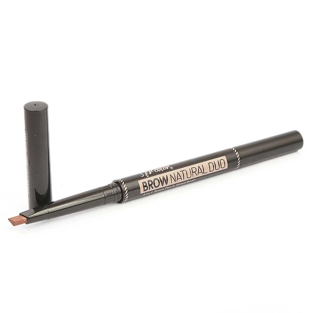 S.F.R Color 2IN1 Brow Pen+Brow Brush - Dark Brown 130, Beauty & Personal Care, Brushes And Applicators, Chase Value, Chase Value