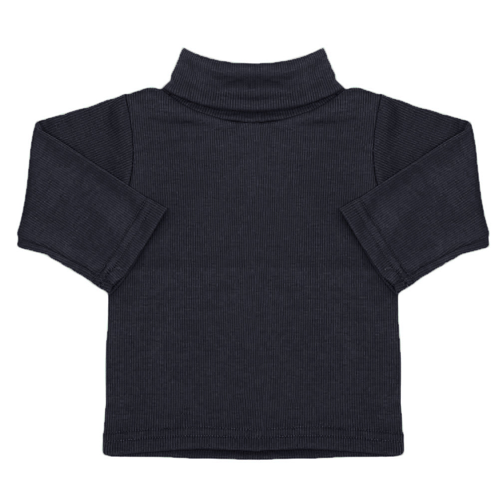 Newborn Rib High Neck - Dark Grey, Newborn Boys Winterwear, Chase Value, Chase Value