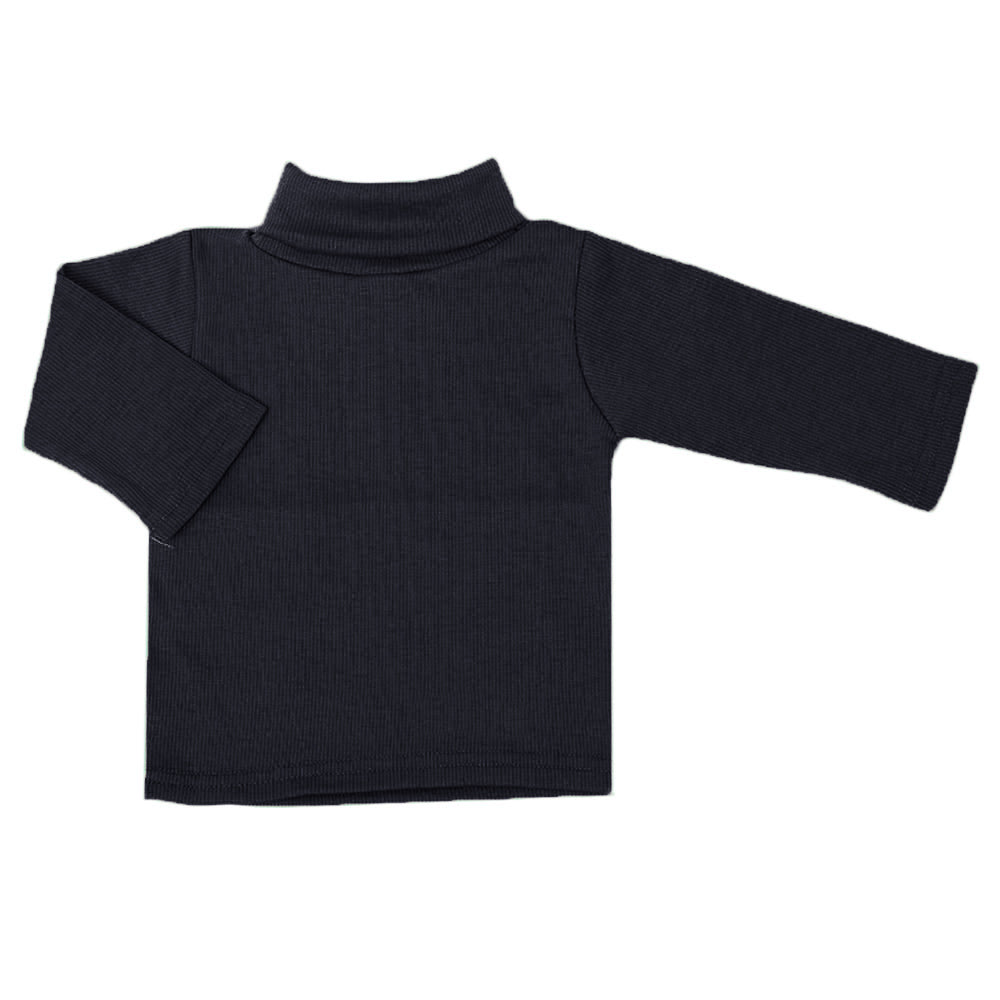 Newborn Rib High Neck - Dark Grey, Newborn Boys Winterwear, Chase Value, Chase Value