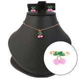 Girls Locket Set - Dark Pink, Kids, Jewellery Sets, Chase Value, Chase Value