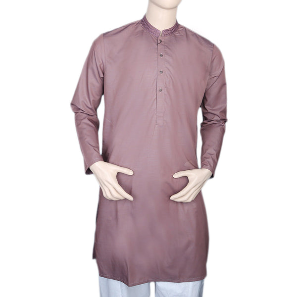 Eminent Men's Embroidered Kurta - Dark Pink, Men, Kurtas, Eminent, Chase Value