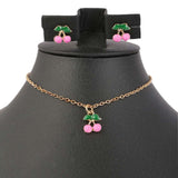 Girls Locket Set - Dark Pink, Kids, Jewellery Sets, Chase Value, Chase Value