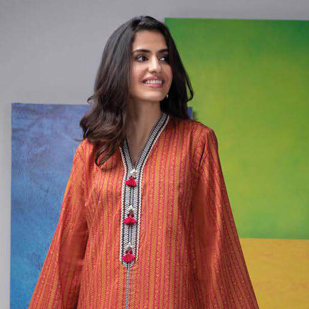 Sapphire 1Pcs Un-Stitched Shirt Day Vol 2 - Deiondre, Women, Unstitched Kurti, Sapphire, Chase Value