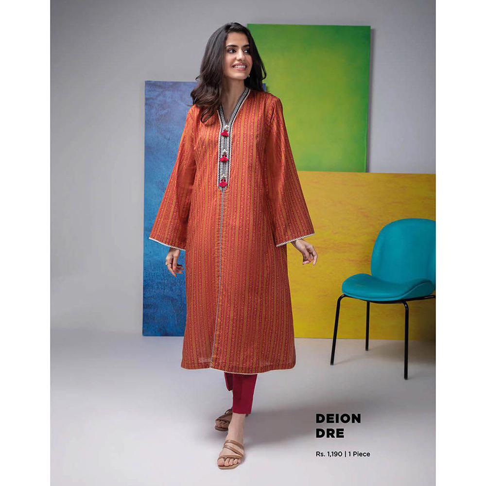 Sapphire 1Pcs Un-Stitched Shirt Day Vol 2 - Deiondre, Women, Unstitched Kurti, Sapphire, Chase Value