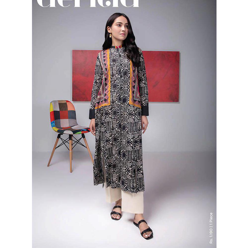 Sapphire 1Pcs Un-Stitched Shirt Day Vol 2 - Dericia, Women, Unstitched Kurti, Sapphire, Chase Value