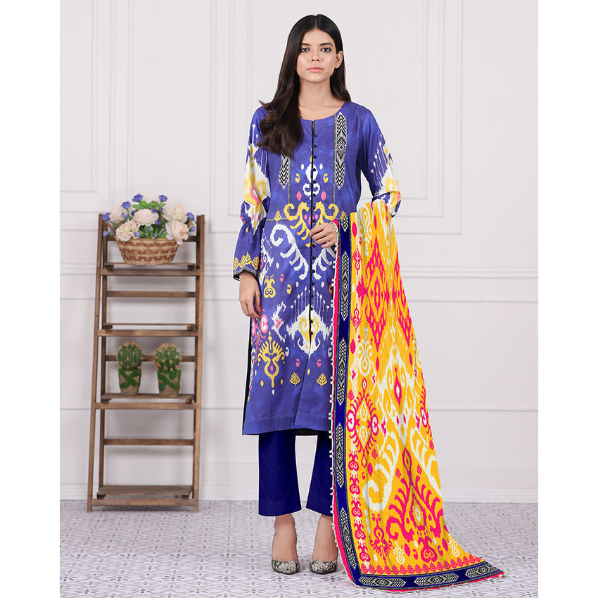 Eminent Digital Print Un-Stitched 3 Pcs Suits - 18, Women, 3Pcs Shalwar Suit, Eminent, Chase Value