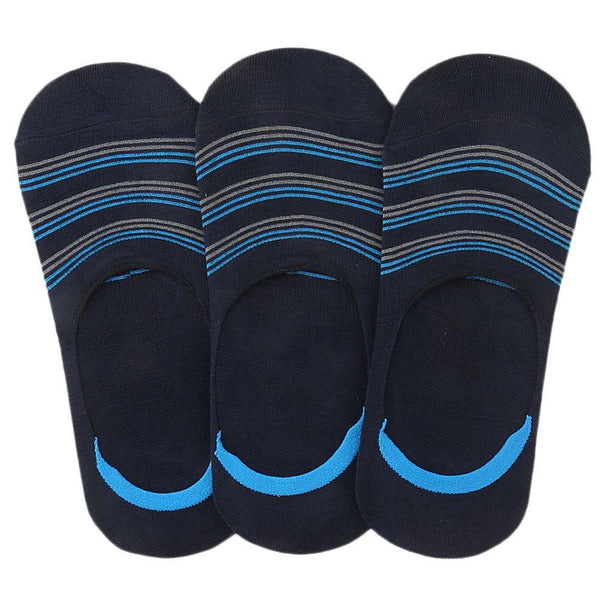 Men's Loafer Socks Pack Of 3 (Z260) - Navy Blue - test-store-for-chase-value