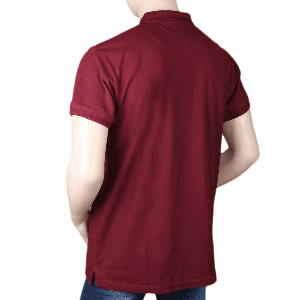 Men's Half Sleeves T-Shirt - Maroon, Men's Fashion, Chase Value, Chase Value