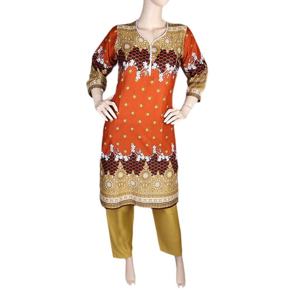 Women's Printed Lawn 2 Pcs Stitched Suit - Multi, Women's Fashion, Chase Value, Chase Value