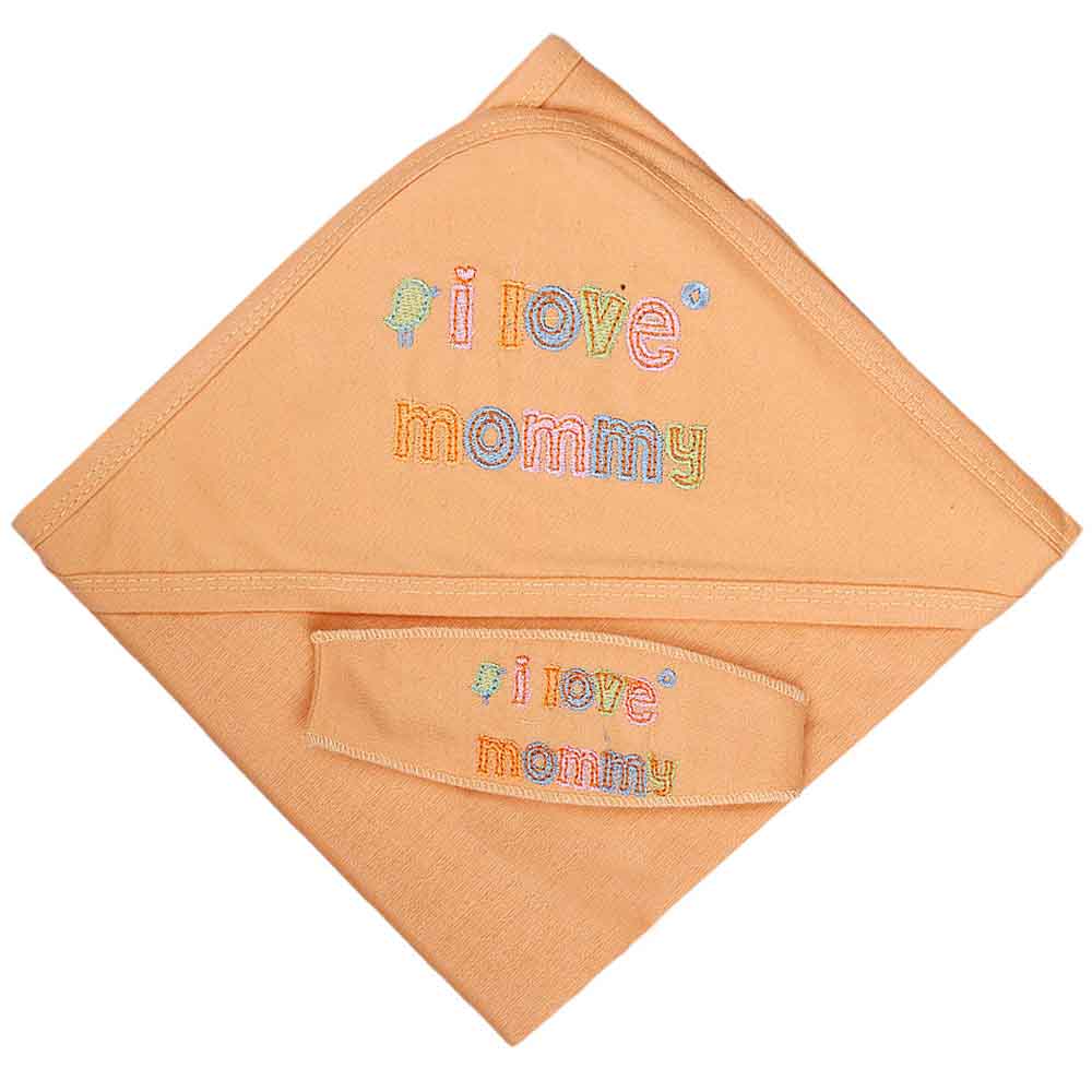 Newborn Baby Wrapping Sheet - Orange, Newborn Baby Accessories, Chase Value, Chase Value