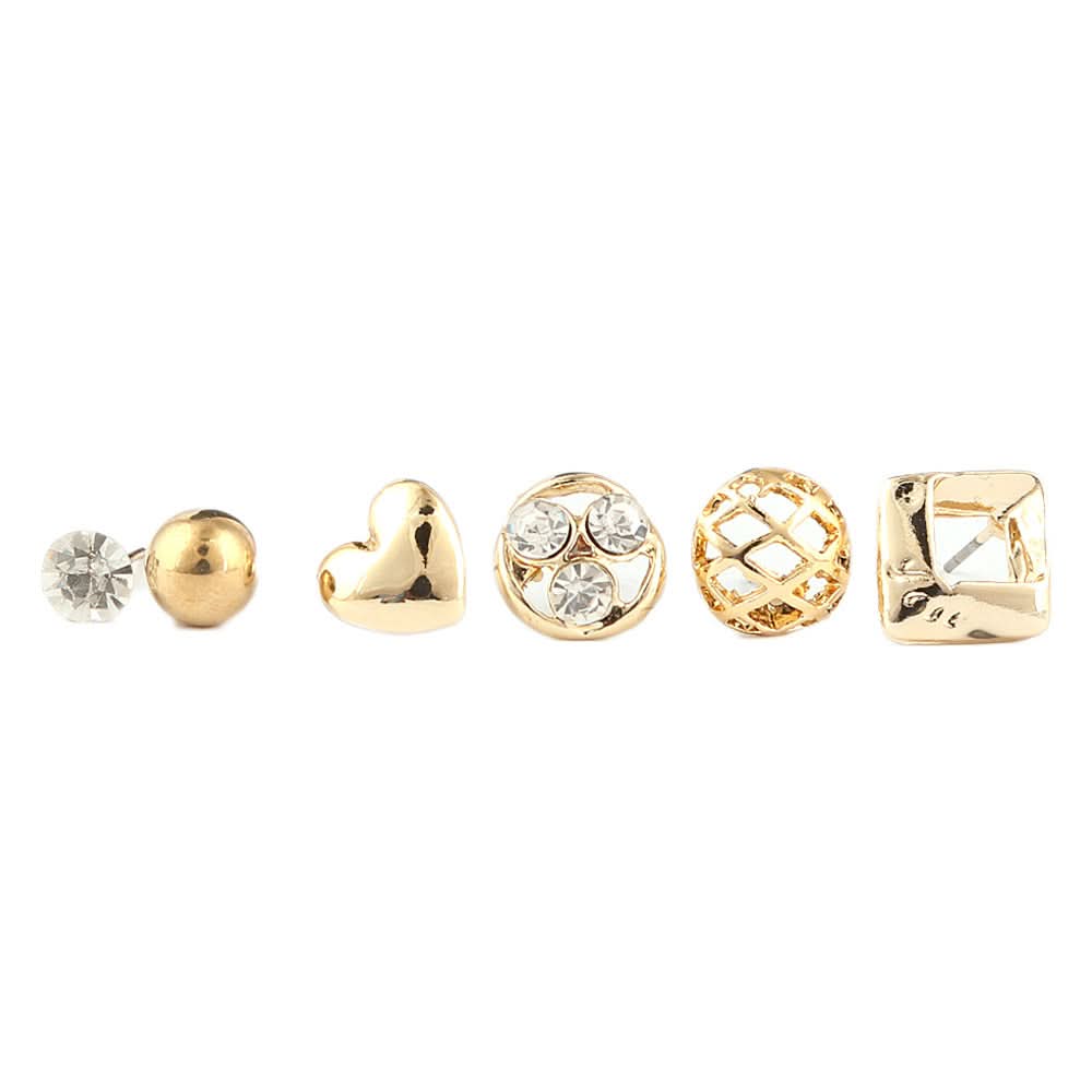 Girl's Fancy Ear Tops - Golden - test-store-for-chase-value