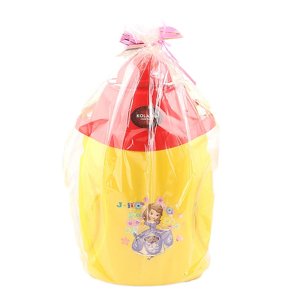 School Water Bottle With Lunch Box Red & Yellow- 1100 ML - test-store-for-chase-value