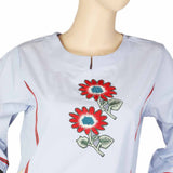 Women's Embroidered Kurti - Sky Blue, Women, Ready Kurtis, Chase Value, Chase Value