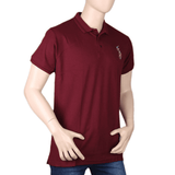 Men's Half Sleeves T-Shirt - Maroon, Men's Fashion, Chase Value, Chase Value