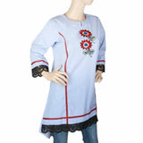 Women's Embroidered Kurti - Sky Blue, Women, Ready Kurtis, Chase Value, Chase Value
