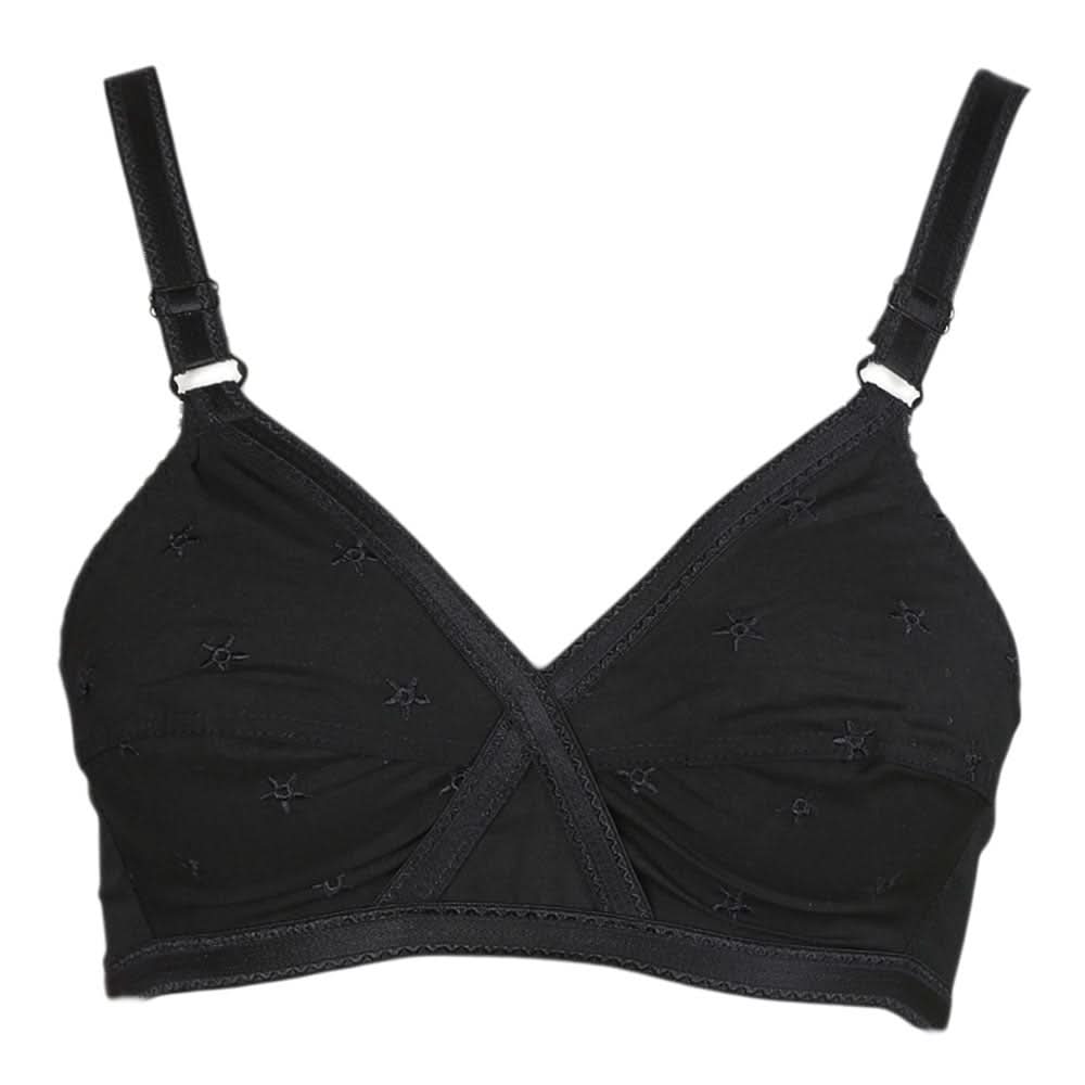 Women's Cotton Bra - Black, Women, Bras, Chase Value, Chase Value