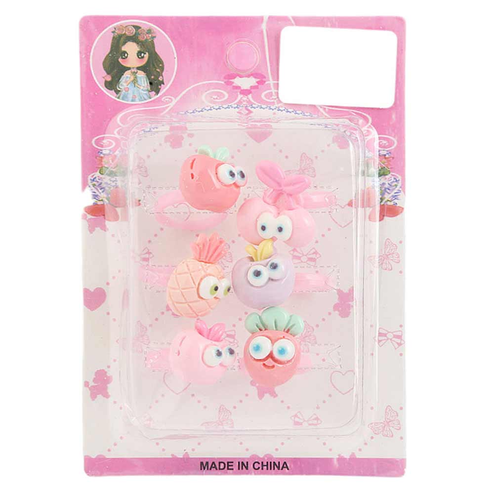 Girls Ring Card - Multi, Kids, Finger Rings, Chase Value, Chase Value