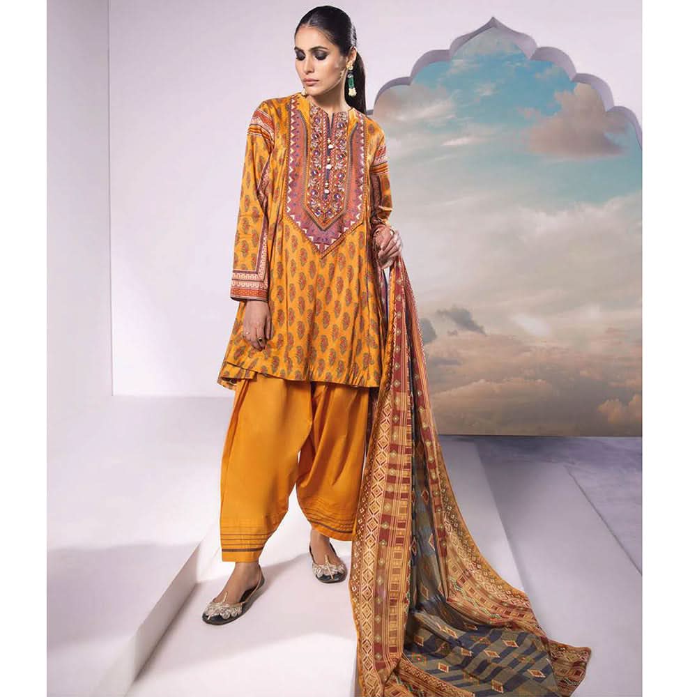 Sapphire Lawn 2Pcs Un-Stitched Suit Vol 1 WEM - Enigma, Women, 2Pcs Shalwar Suit, Sapphire, Chase Value