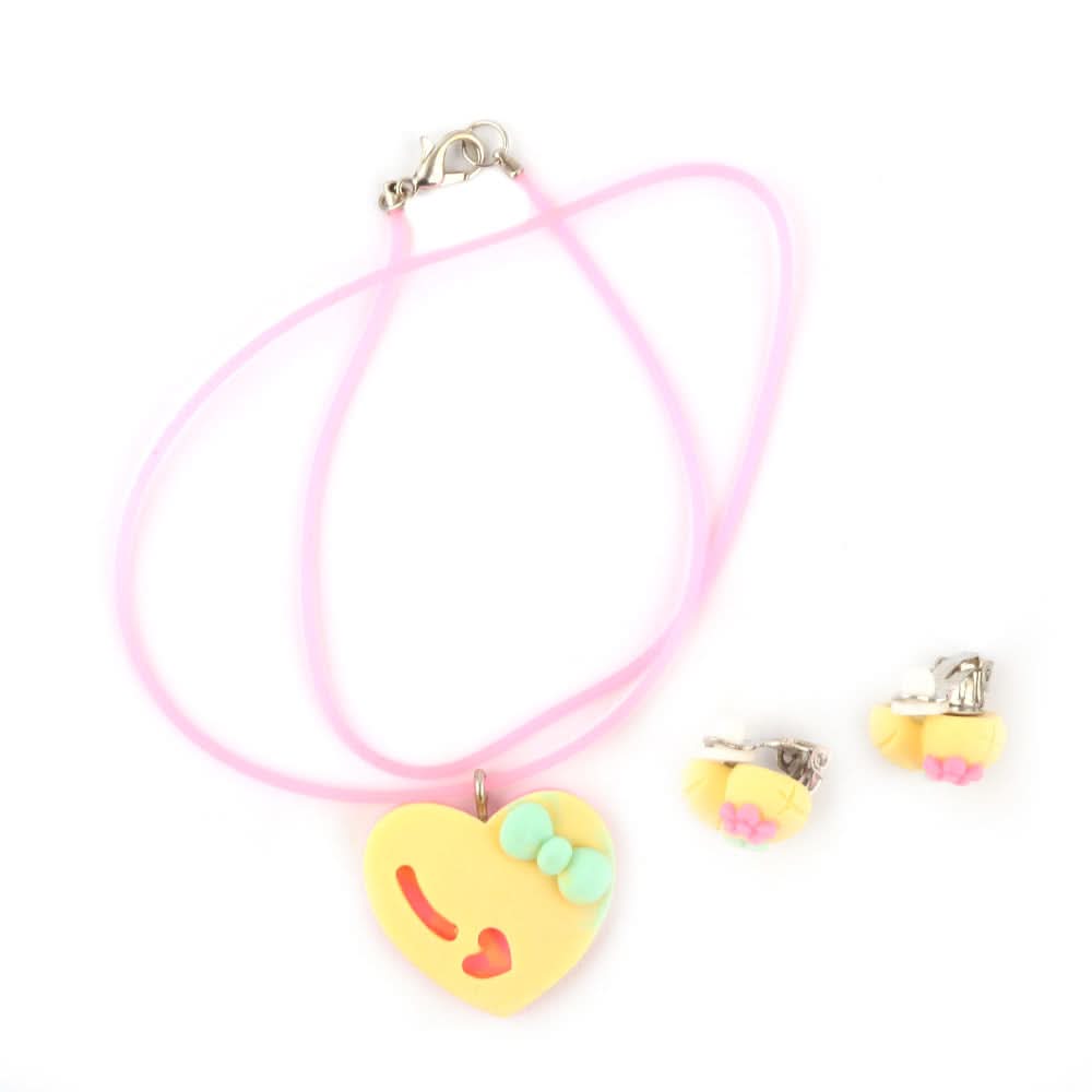 Girls Locket & Bracelet Set -Yellow, Kids, Jewellery Sets, Chase Value, Chase Value