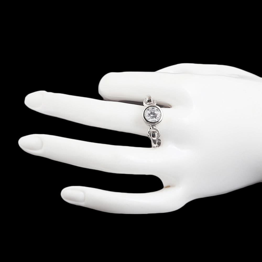 Women's Fancy Stone Ring - Silver - test-store-for-chase-value