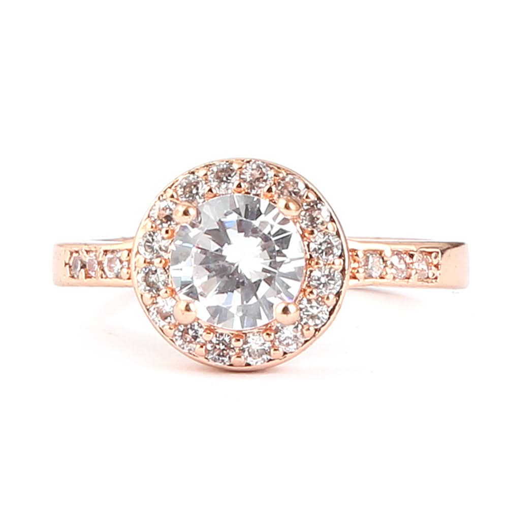 Women's Fancy Stone Ring - Golden - test-store-for-chase-value