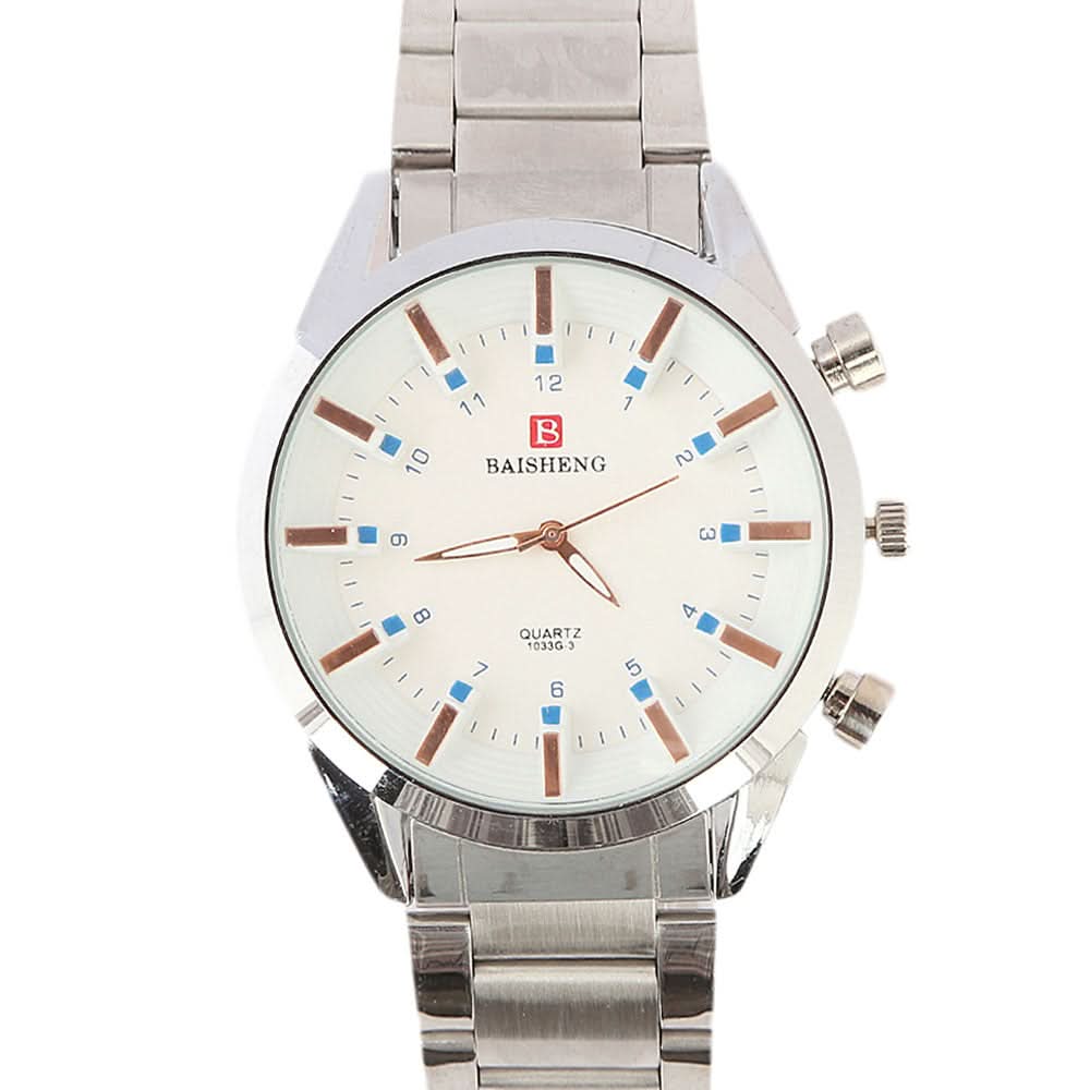 Men's Wrist Watch - White, Men, Watches, Chase Value, Chase Value