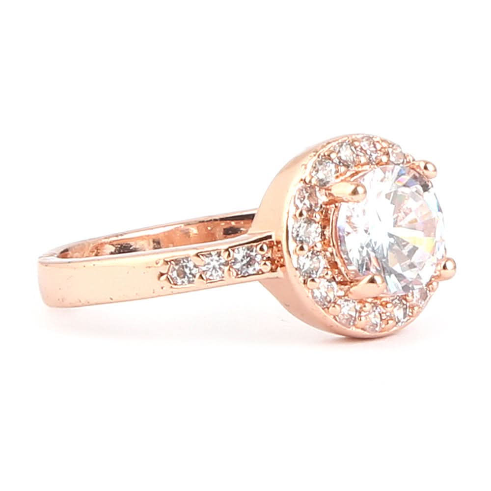 Women's Fancy Stone Ring - Golden - test-store-for-chase-value
