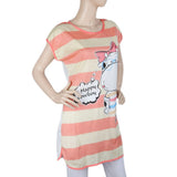 Women's Night T Shirt - Pink, Women, Night Suit, Chase Value, Chase Value