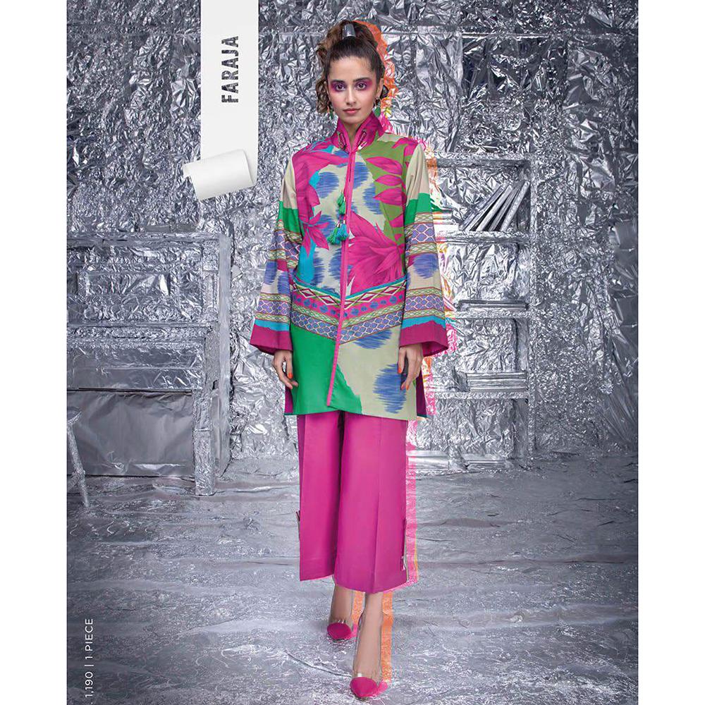 Sapphire 1Pcs Un-Stitched Shirt Pop Vol 2 - Faraja, Women, Unstitched Kurti, Sapphire, Chase Value