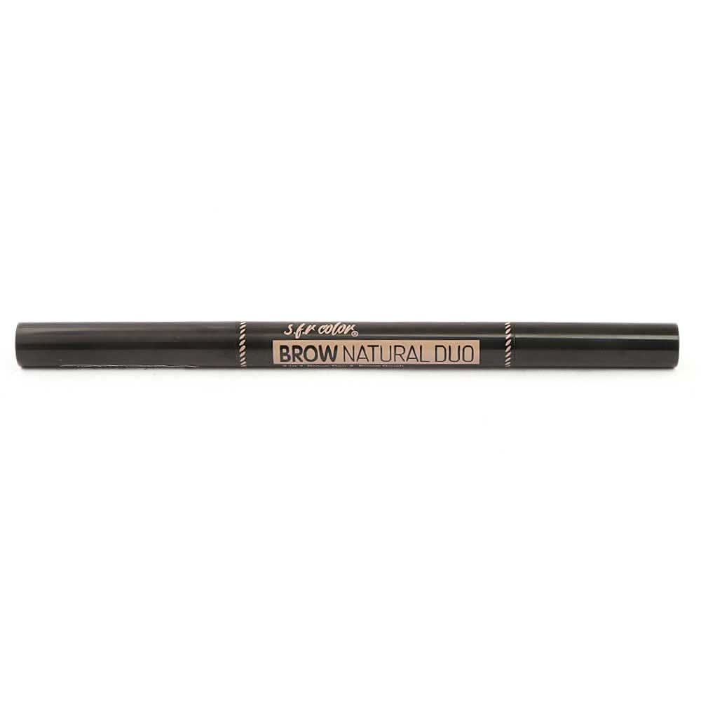 S.F.R Color 2IN1 Brow Pen+Brow Brush - Fiaxen 125, Beauty & Personal Care, Brushes And Applicators, Chase Value, Chase Value