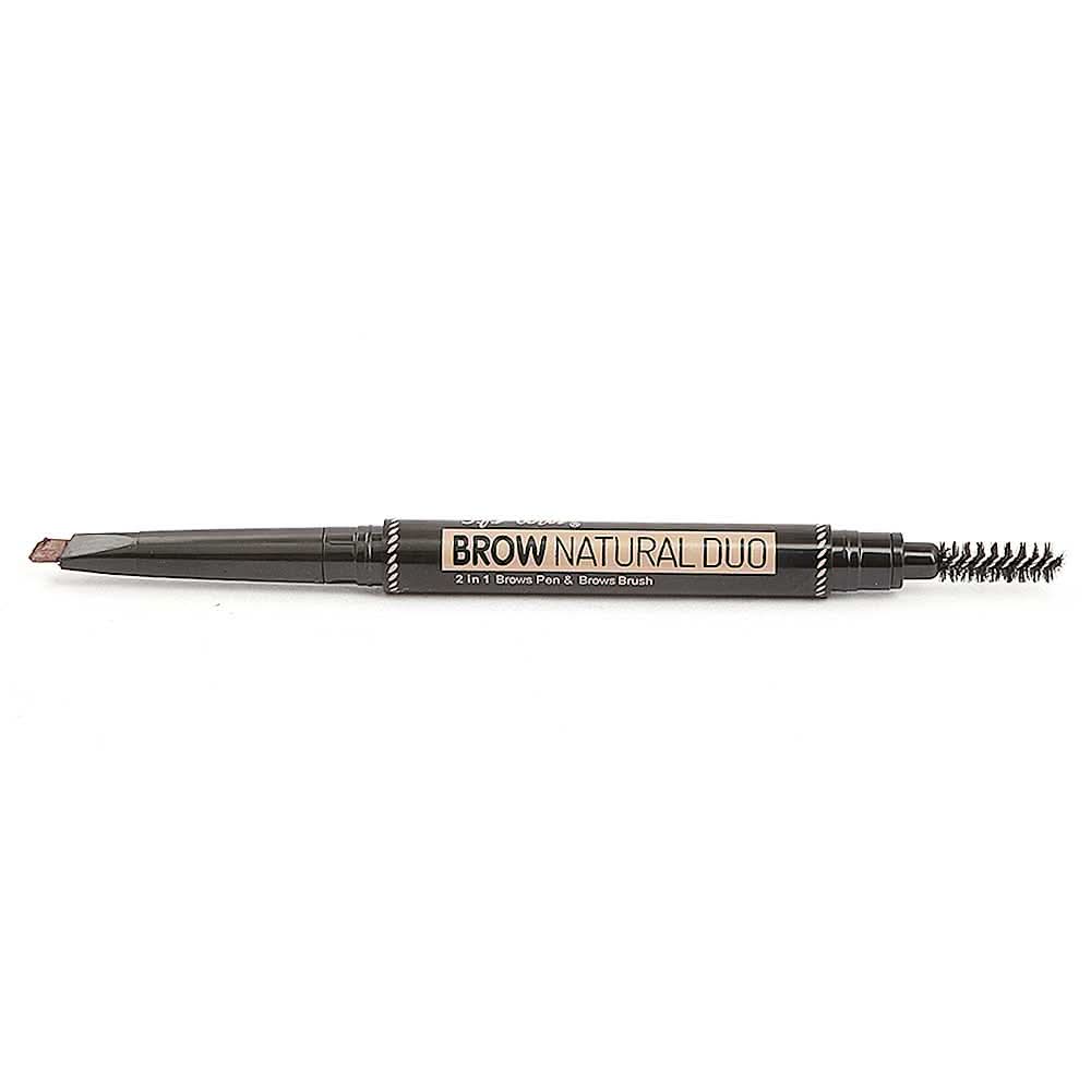 S.F.R Color 2IN1 Brow Pen+Brow Brush - Fiaxen 125, Beauty & Personal Care, Brushes And Applicators, Chase Value, Chase Value