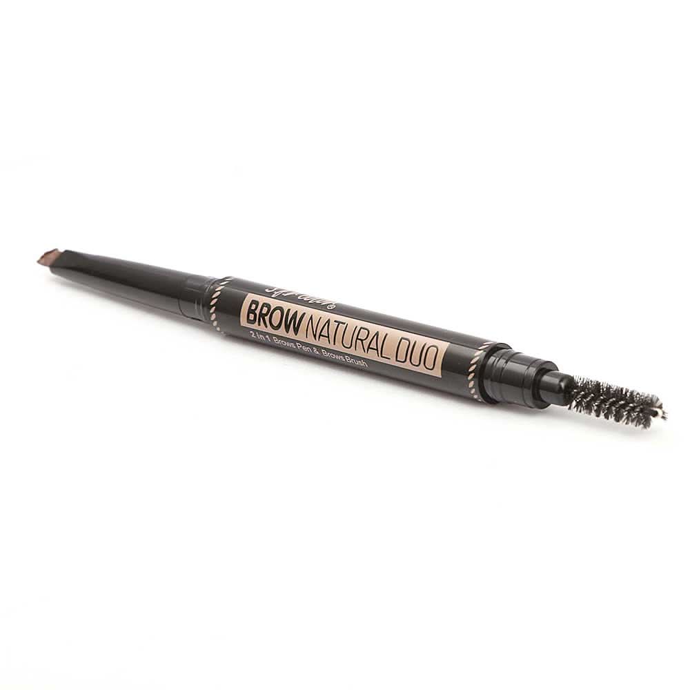 S.F.R Color 2IN1 Brow Pen+Brow Brush - Fiaxen 125, Beauty & Personal Care, Brushes And Applicators, Chase Value, Chase Value
