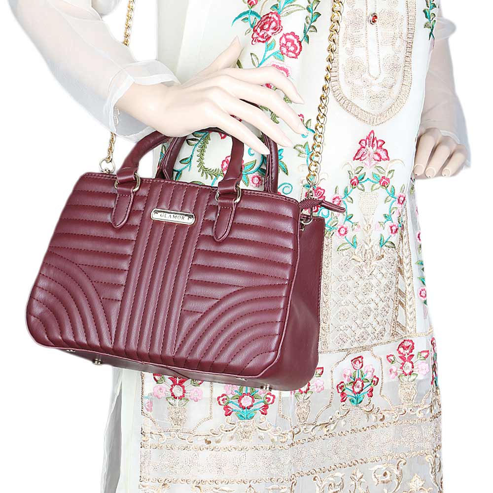 Women's Handbag - Maroon, Women, Bags, Chase Value, Chase Value