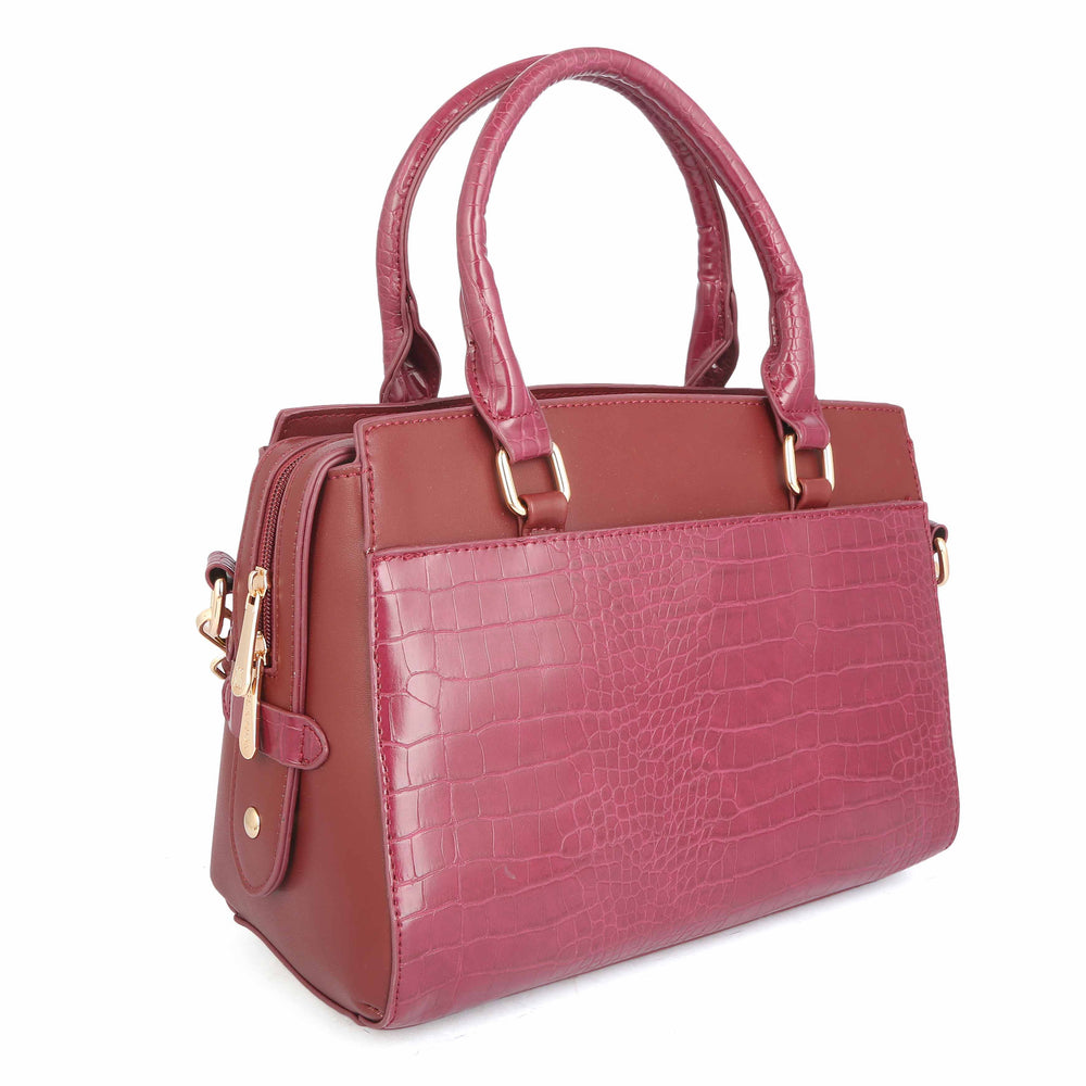 Women`s Handbag G1153 - Maroon, Women, Bags, Chase Value, Chase Value