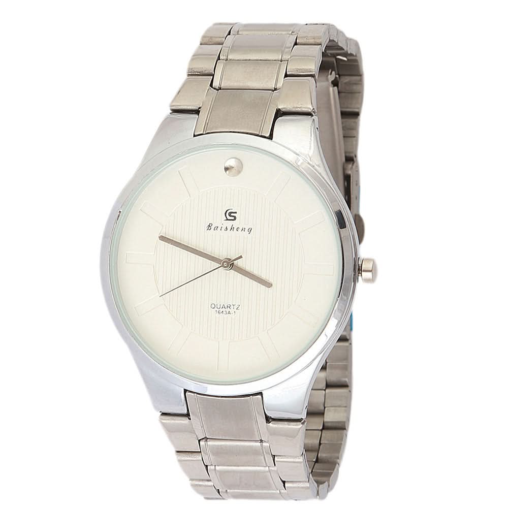 Men's Wrist Watch - White, Men, Watches, Chase Value, Chase Value