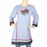 Women's Embroidered Kurti - Blue, Women, Ready Kurtis, Chase Value, Chase Value