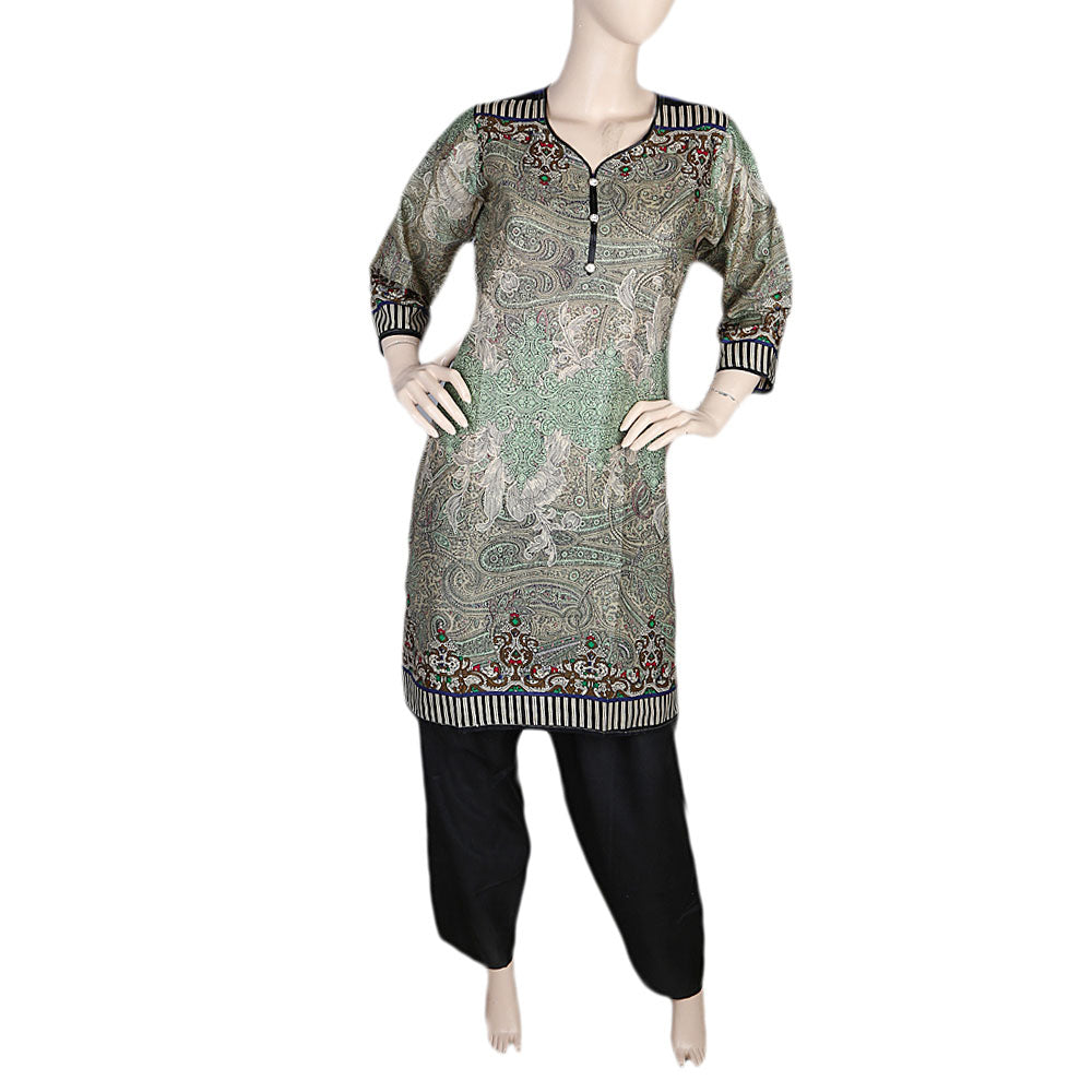 Women's Printed Lawn 2 Pcs Stitched Suit - Multi, Women's Fashion, Chase Value, Chase Value