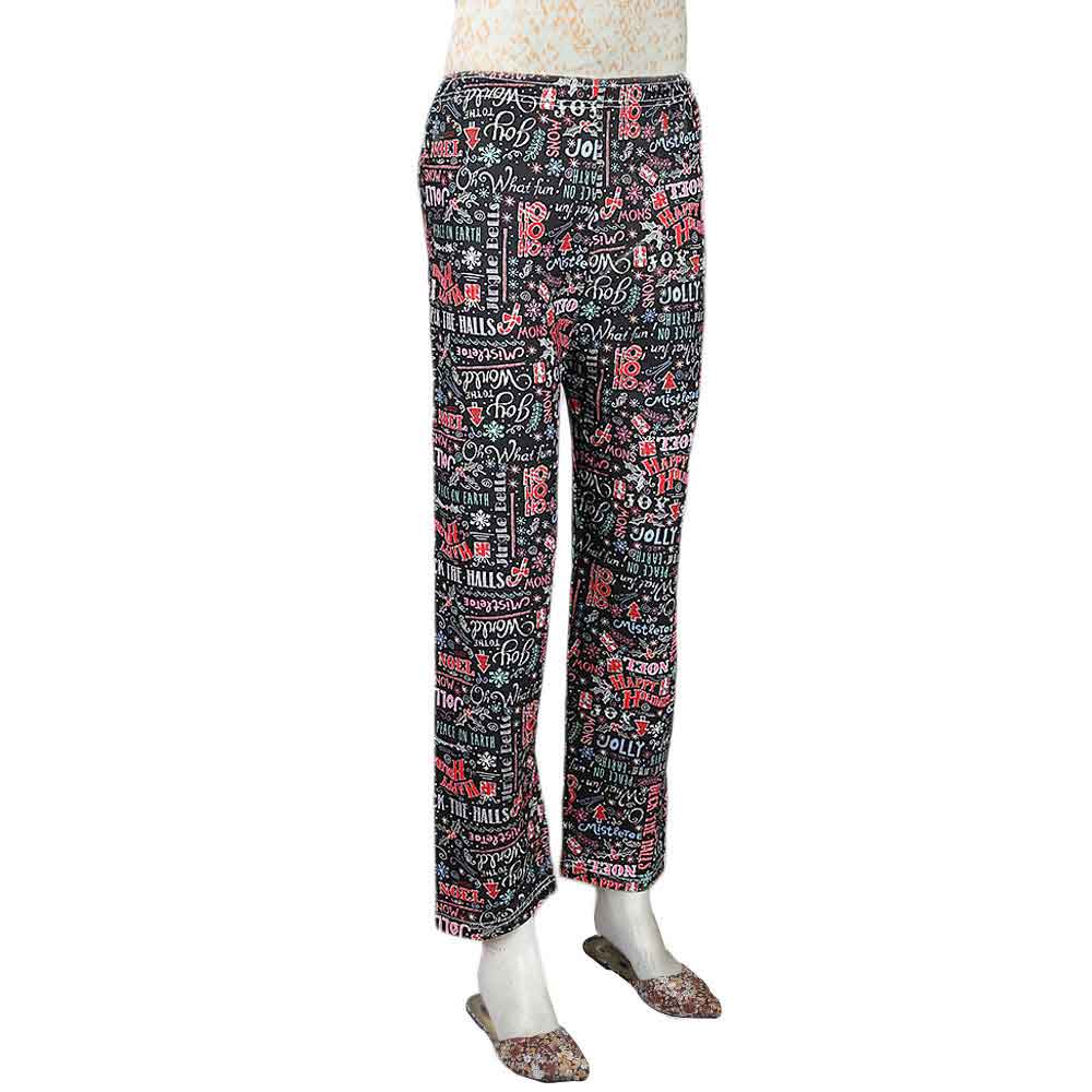 Women's Printed Trouser - Black - test-store-for-chase-value