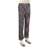 Women's Printed Trouser - Black - test-store-for-chase-value