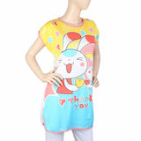 Women's Night T Shirt - Yellow, Women, Night Suit, Chase Value, Chase Value